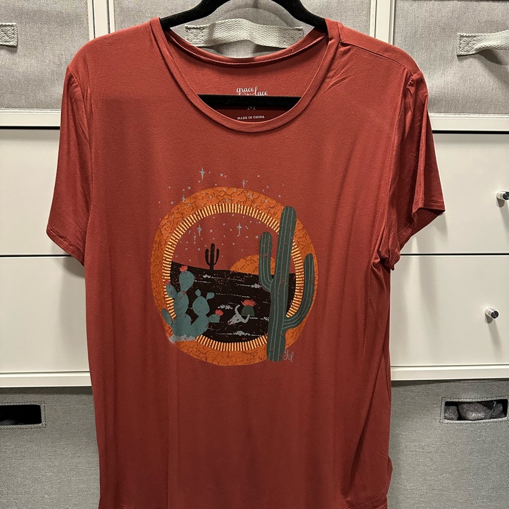 Grace & Lace Rust T-Shirt